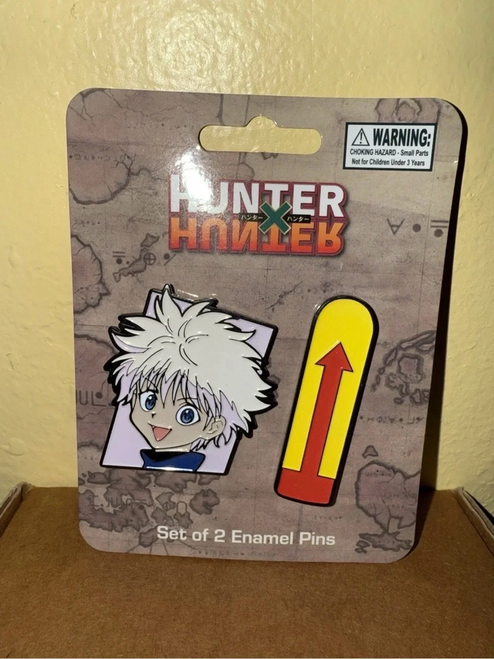 Hunter x Hunter Killua Enamel Pin Set Killua Enamel Pin Set - White & Yellow